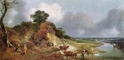 Thomas Gainsborough Landschaft mit dem Dorfe Cornard oil on canvas